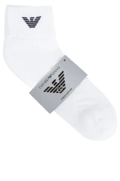 Ponožky 3-pack Emporio Armani bílá