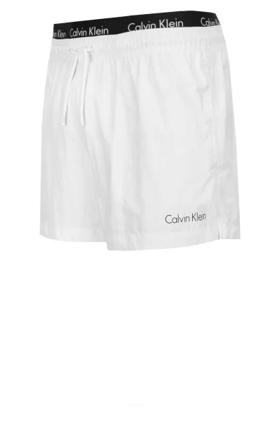 Koupací šortky DOUBLE WB | Regular Fit Calvin Klein Swimwear bílá