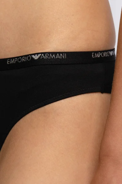 Tanga 2-pack Emporio Armani černá