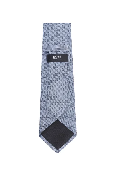 Hedvábná kravata BOSS BLACK modrá