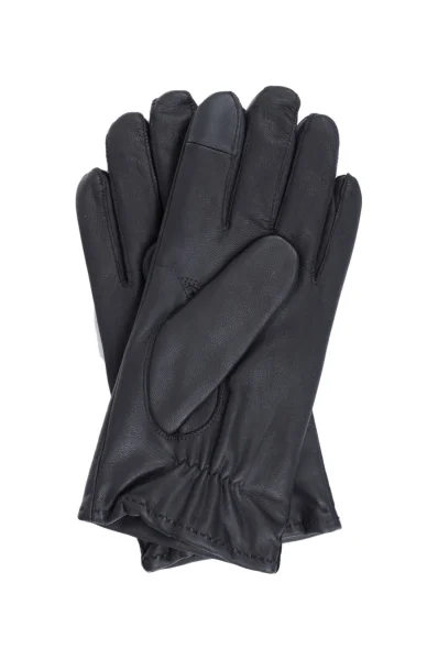 Kožené rukavice Basic Tommy Hilfiger černá