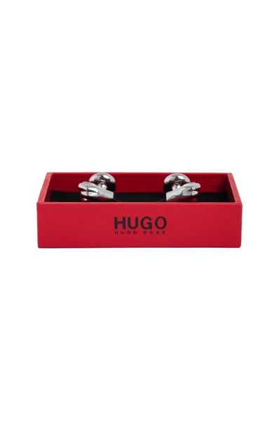 Manžetové knoflíčky E-Fist HUGO stříbrný