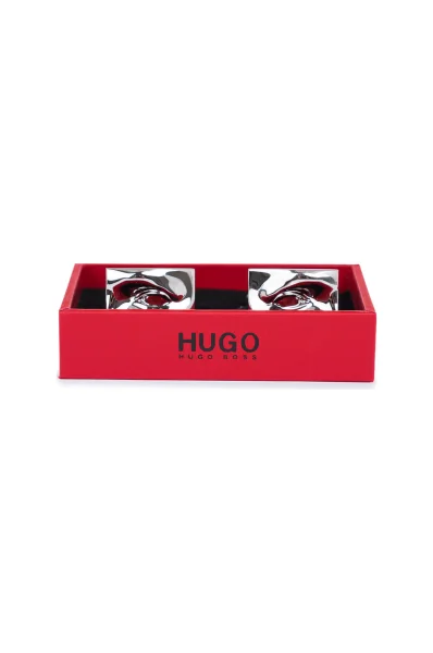 Manžetové knoflíčky E-eye HUGO stříbrný