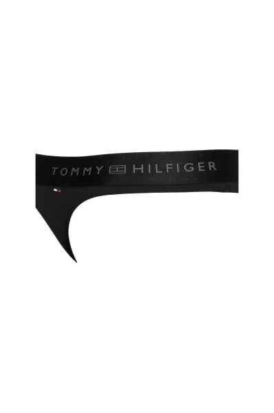 Tanga Microfiber Thong Iconic Tommy Hilfiger černá