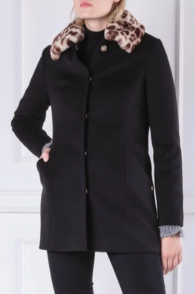 Kabát HIVE DRAWING | Regular Fit Trussardi černá