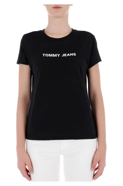 Tričko | Regular Fit Tommy Jeans černá