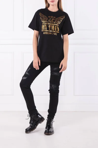 T-shirt | Regular Fit My Twin černá