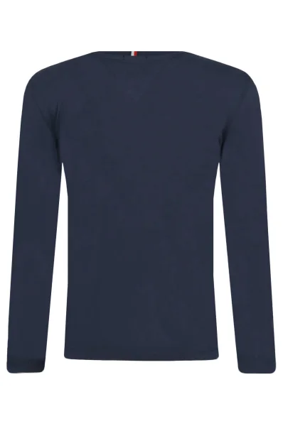 Tričko s dlouhým rukávem | Regular Fit Tommy Hilfiger tmavě modrá