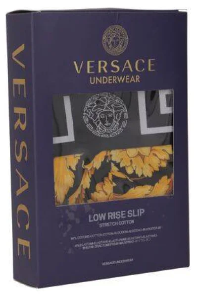 Slipy Versace černá