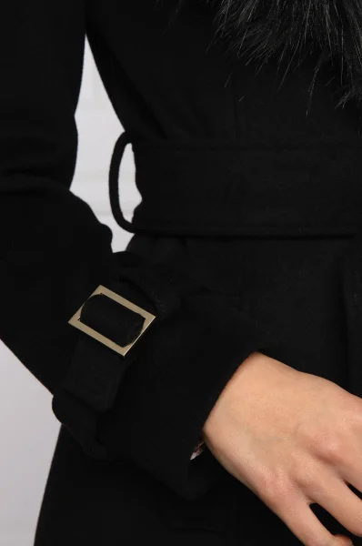 Kabát CISSY | s příměsí vlny Marciano Guess černá