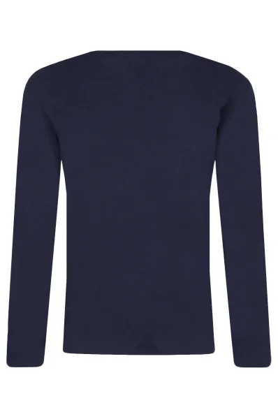 Tričko s dlouhým rukávem | Regular Fit Lacoste tmavě modrá