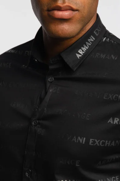Košile | Regular Fit Armani Exchange černá