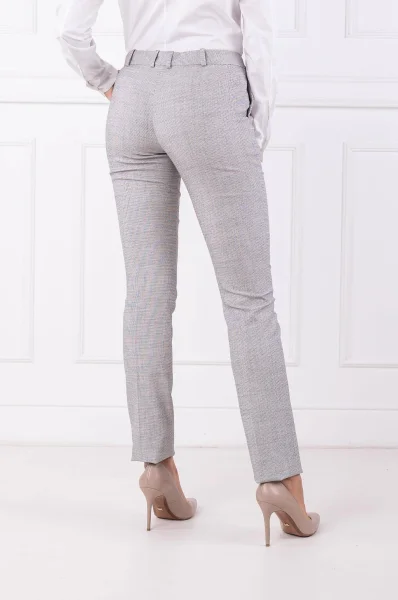Kalhoty Titana | Flare fit BOSS BLACK popelavě šedý