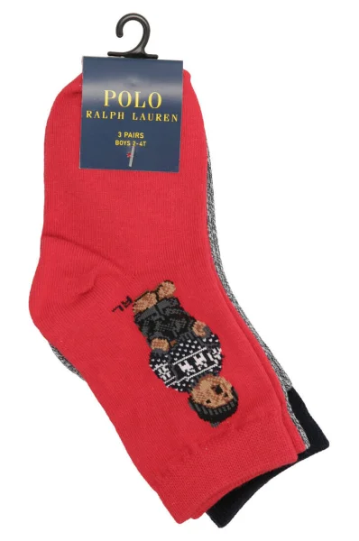 Ponožky 3-pack POLO RALPH LAUREN šedý