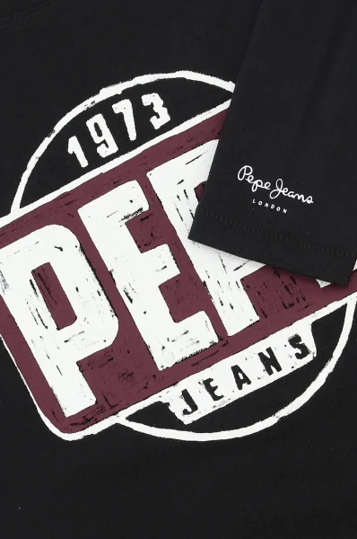 Tričko s dlouhým rukávem BEREL | Regular Fit Pepe Jeans London černá