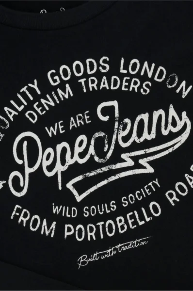 Tričko s dlouhým rukávem OLIVER | Regular Fit Pepe Jeans London černá