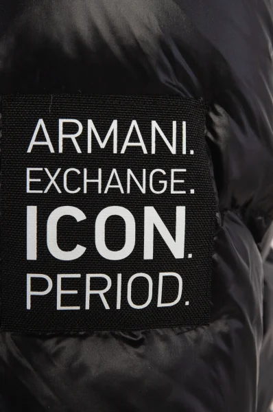 Péřová bunda | Regular Fit Armani Exchange černá