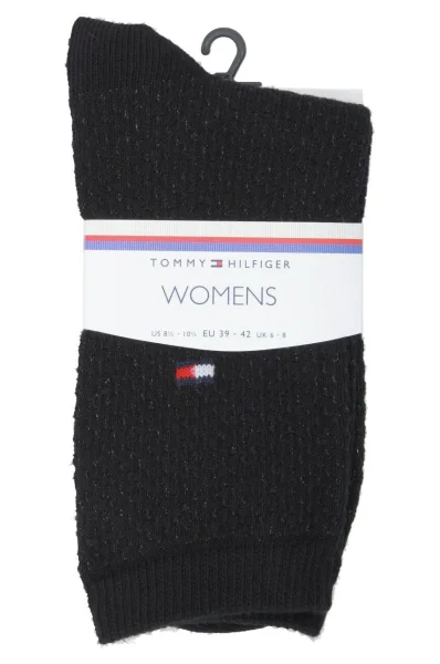 Ponožky WAFFLE Tommy Hilfiger černá