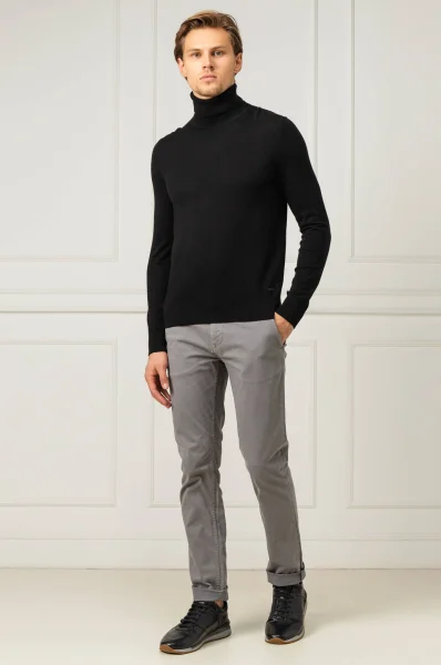 Spodnie Schino-Slim D | Slim Fit BOSS ORANGE šedý