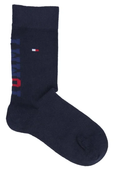 Ponožky 2-pack TH BOYS BIG H SOCK 2P Tommy Hilfiger modrá
