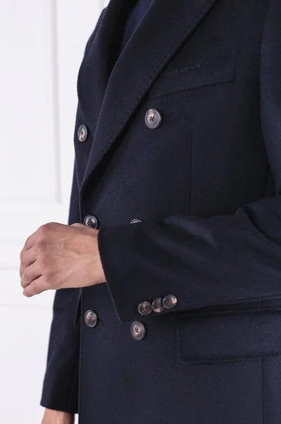 Kabát tailored Tommy Tailored tmavě modrá