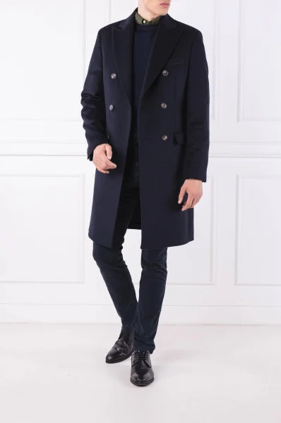 Kabát tailored Tommy Tailored tmavě modrá