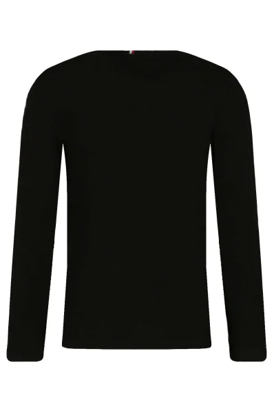 Tričko s dlouhým rukávem | Regular Fit Tommy Hilfiger černá