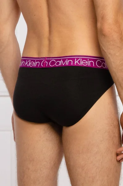 Slipy 3-pack Calvin Klein Underwear fuchsiová