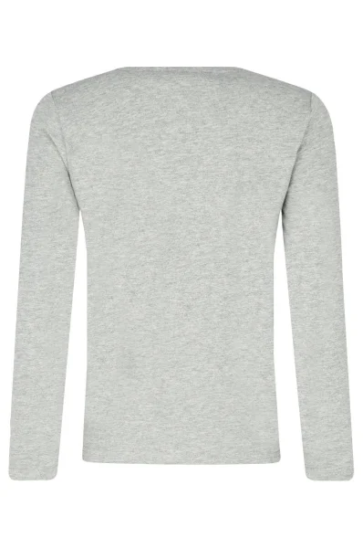 Tričko s dlouhým rukávem | Slim Fit BOSS Kidswear šedý