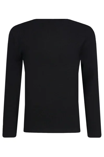 Tričko s dlouhým rukávem | Regular Fit BOSS Kidswear černá