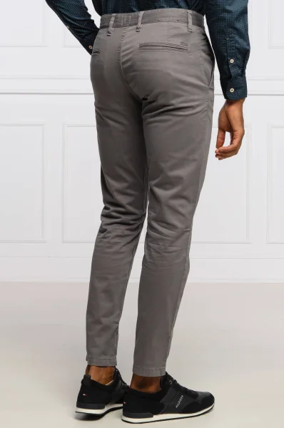 Kalhoty chino Schino-Taber D | Tapered BOSS ORANGE šedý