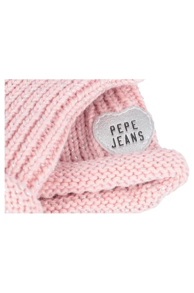 Rukavice paris Pepe Jeans London pudrově růžový