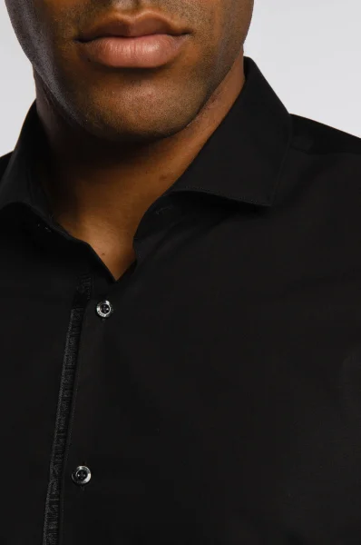 Košile Erriko | Extra slim fit HUGO černá