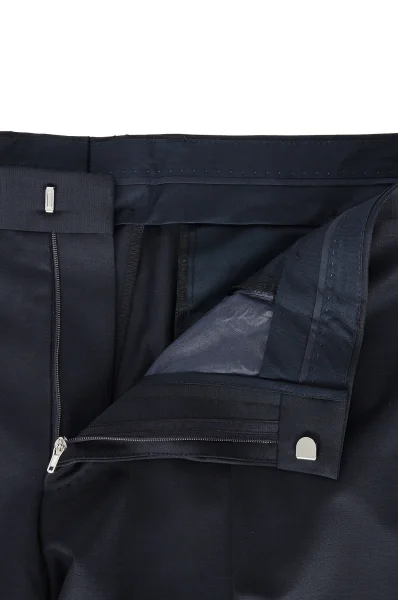 Vlněné kalhoty Gibson CYL | Slim Fit BOSS BLACK tmavě modrá