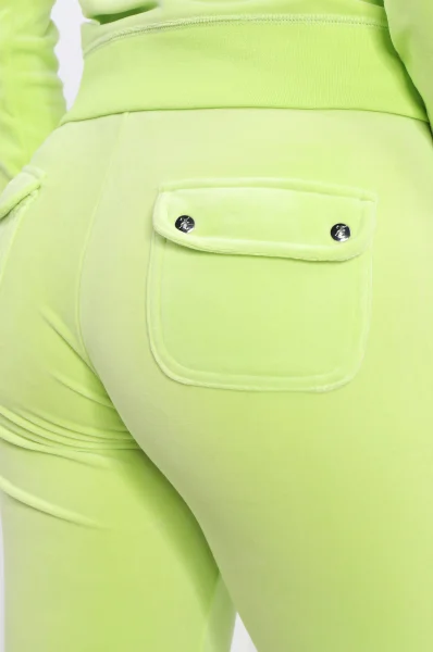 Spodnie dresowe Del Ray | Regular Fit Juicy Couture limetkově zelený