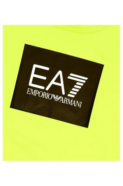 Tričko | Regular Fit EA7 limetkově zelený