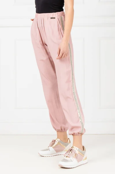 Kalhoty | Relaxed fit Twinset U&B pudrově růžový