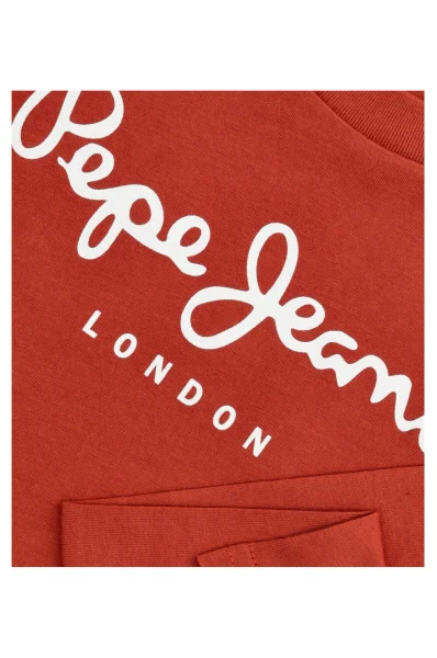 Tričko s dlouhým rukávem NEW HERMAN JR | Regular Fit Pepe Jeans London oranžový