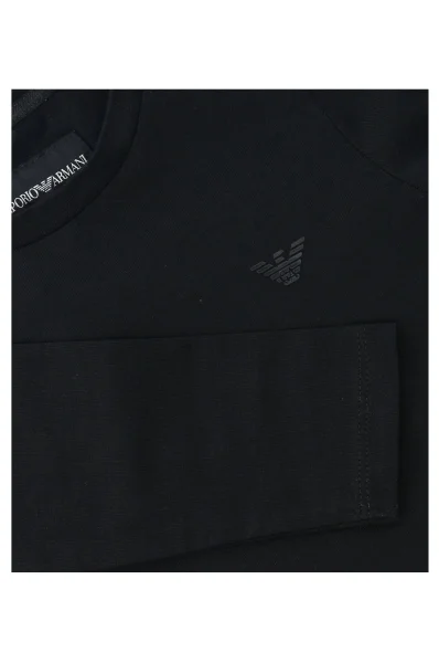 Tričko s dlouhým rukávem | Regular Fit Emporio Armani černá
