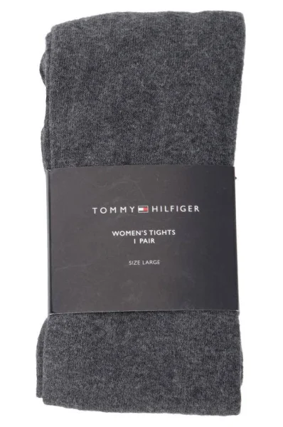 Punčocháče Plain tights Tommy Hilfiger šedý