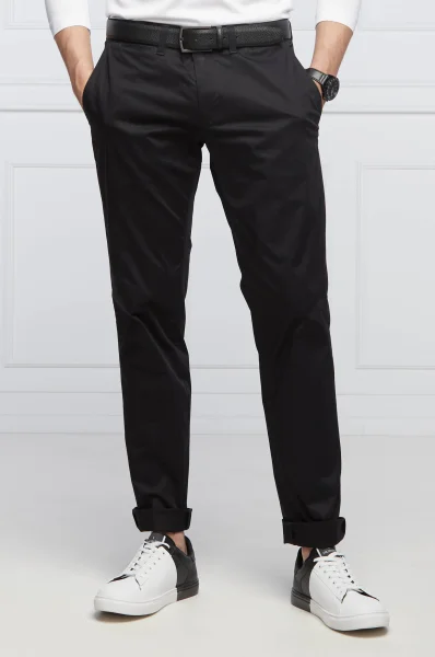 Kalhoty | Regular Fit Emporio Armani černá
