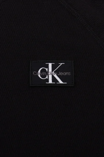Tričko s dlouhým rukávem | Regular Fit CALVIN KLEIN JEANS černá