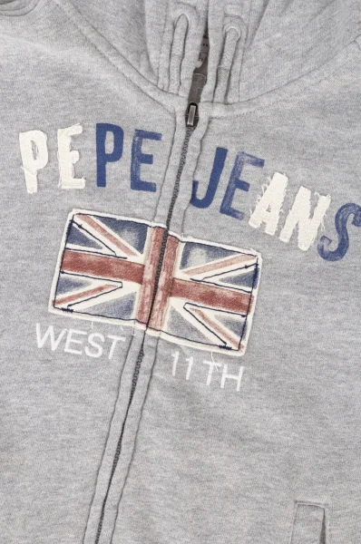 MIKINA SIMONE JR Pepe Jeans London popelavě šedý