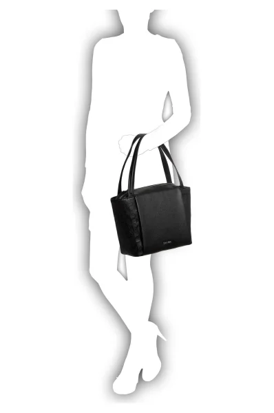 Taška shopper Misha Medium Calvin Klein černá