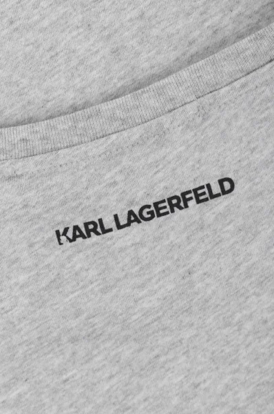 Tričko Ikonik Emoji  Karl Lagerfeld popelavě šedý