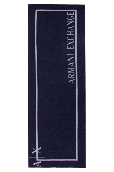vlněný šála Armani Exchange tmavě modrá