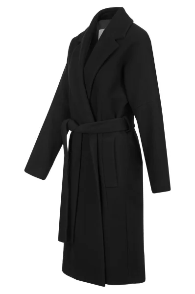 Vlněný kabát Cilano BOSS BLACK černá