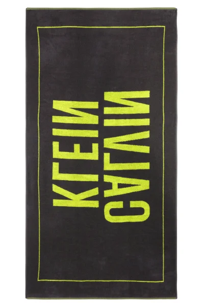 Oboustranný ručník Calvin Klein Swimwear limetkově zelený