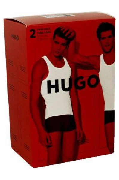 Tank top 2-pack Hugo Bodywear tmavě modrá