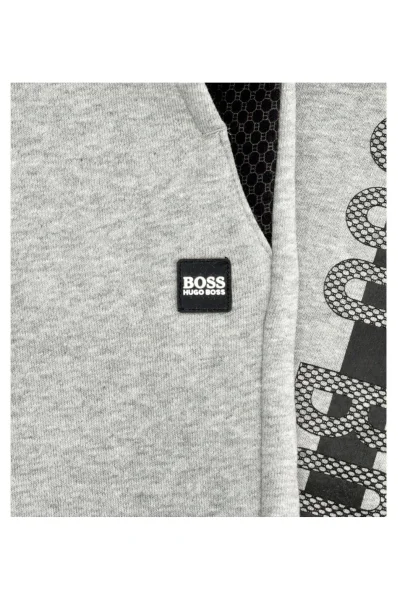 Tepláky | Regular Fit BOSS Kidswear šedý